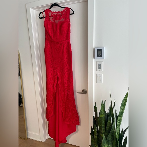 PRONOVIAS Barcelona- red cocktail gown - Picture 2 of 7